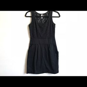 XHILARATION lace top racerback dress with pockets!